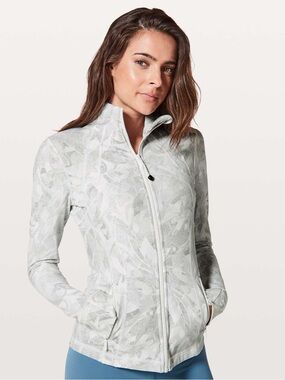 Lululemon Define Jacket- Jasmine gray and white pattern